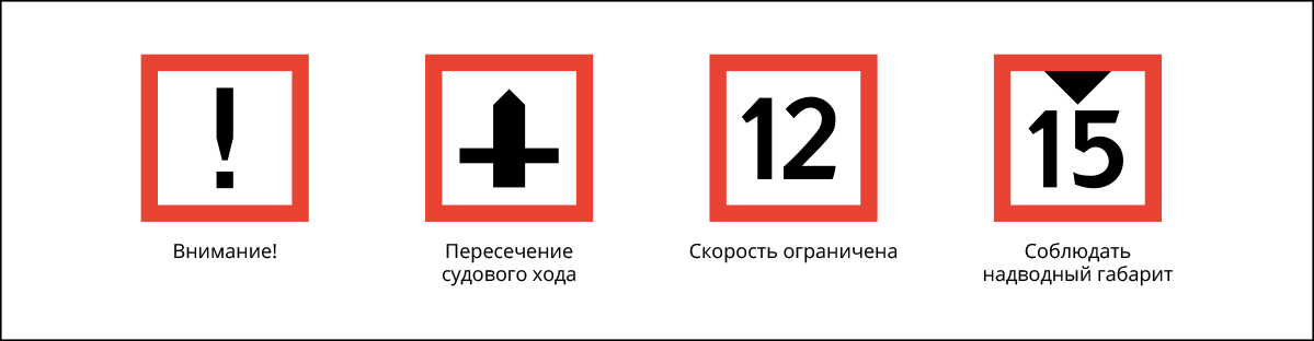 Знаки регулирующие движение судов по ввп картинки